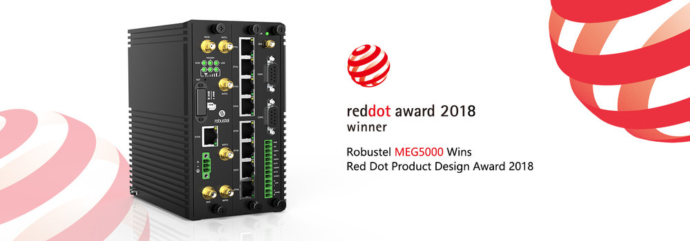 La passerelle Robustel MEG5000 remporte le prix Red Dot Award du design produit
